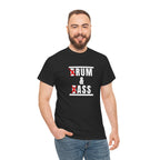 Drum and Bass T-Shirt - Funny Drummer Graphic Tee Rum & Ass Music Shirt