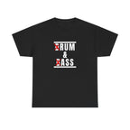 Drum and Bass T-Shirt - Funny Drummer Graphic Tee Rum & Ass Music Shirt