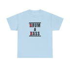 Drum and Bass T-Shirt - Funny Drummer Graphic Tee Rum & Ass Music Shirt