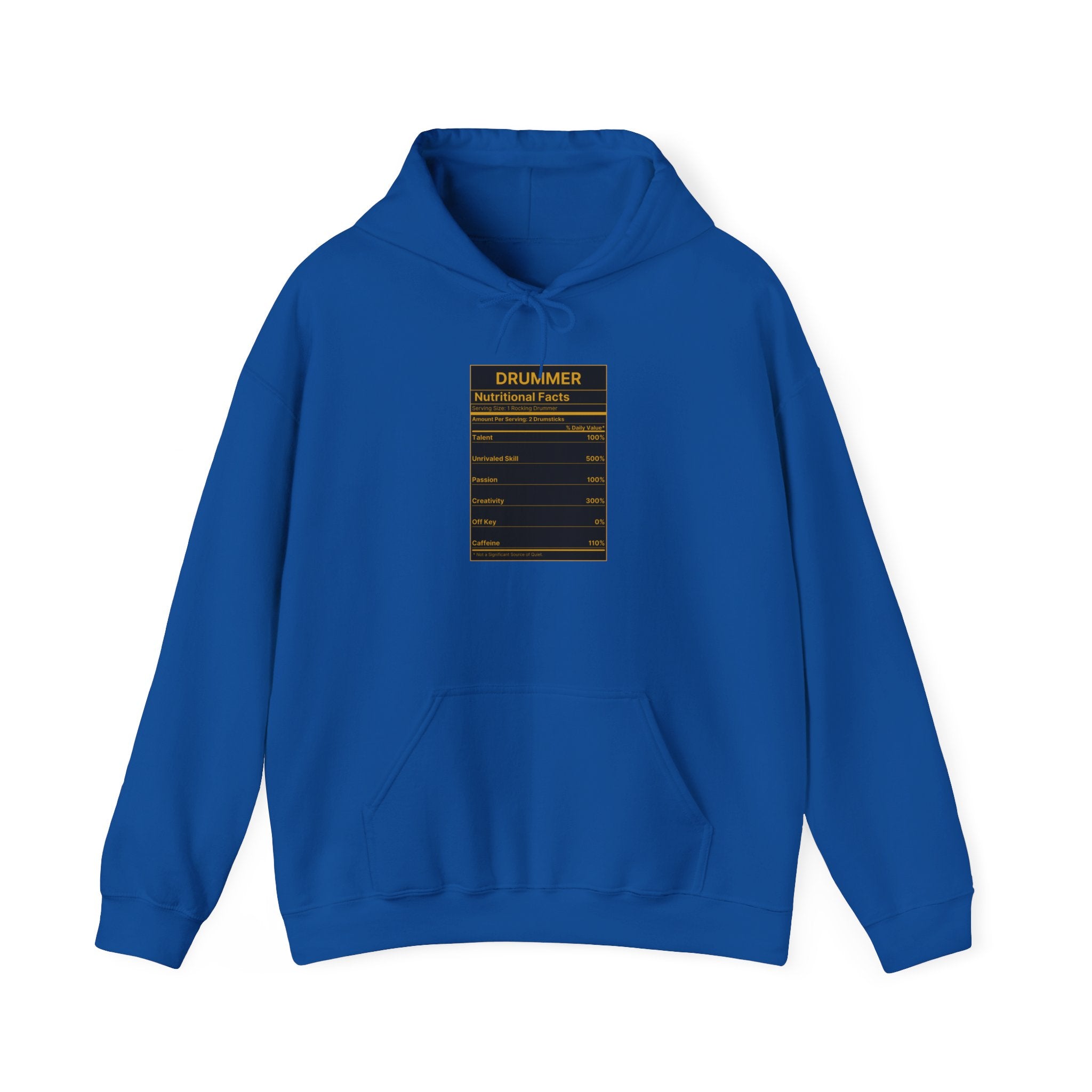 Drummer Nutritional Facts Hoodie – Drummer Gift Sweatshirt