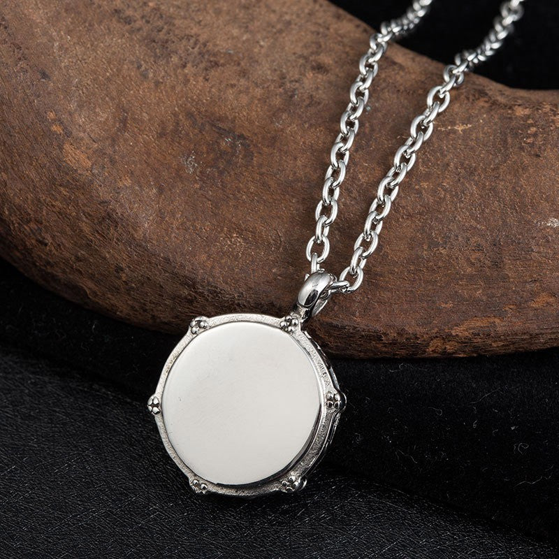 Titanium Steel Drumstick Necklace – Percussion Music Pendant