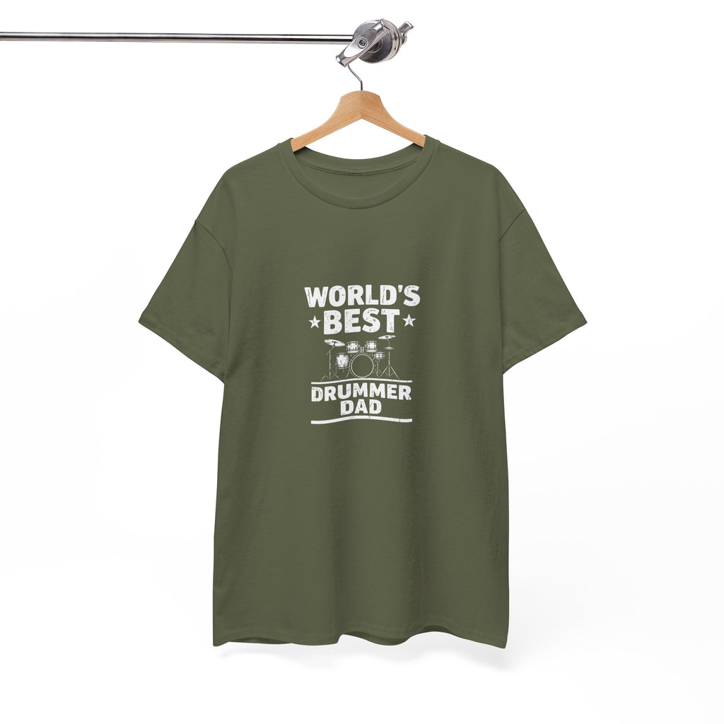 World's Best Drummer Dad T-Shirt - Drumming Gift for Dad