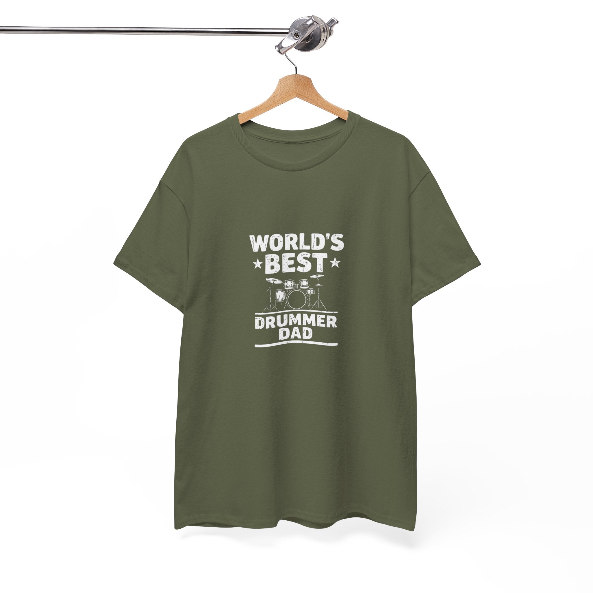 World's Best Drummer Dad T-Shirt - Drumming Gift for Dad