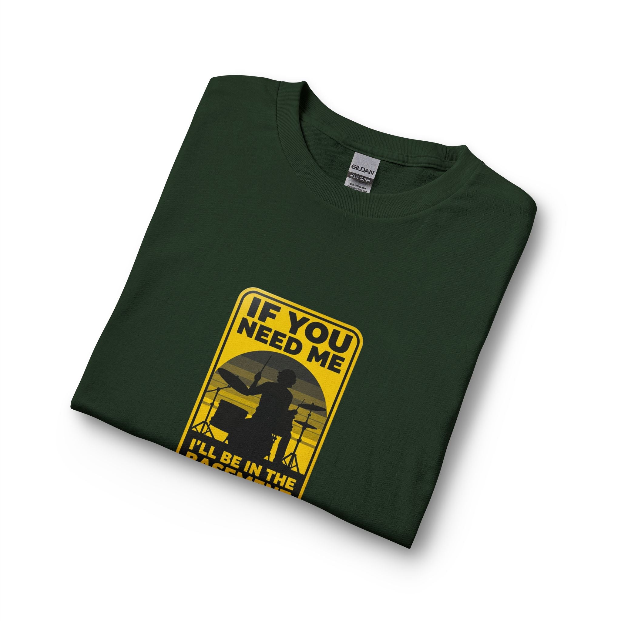I'll Be In The Basement Drummer Long Sleeve Shirt - Drum Player Long Sleeve Tee, Drumming Gift