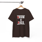 Drum and Bass T-Shirt - Funny Drummer Graphic Tee Rum & Ass Music Shirt