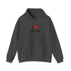I Heart Drums Hoodie - Funny Drummer Gift Sweatshirt, Drumming Lover Hoodie, Gift for Drummer, Percussion Music Hoodie, Drum Player Gift Idea