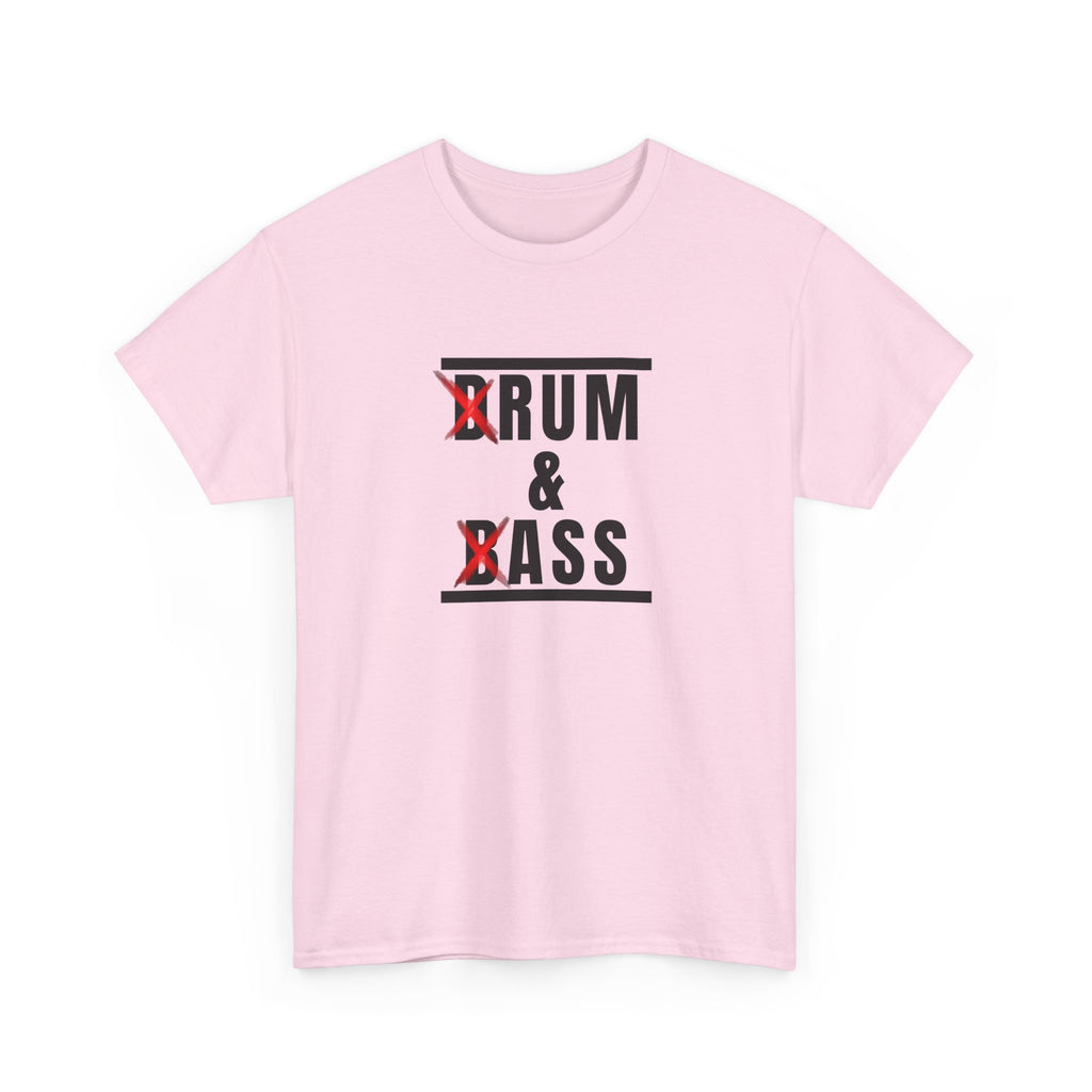 Drum and Bass T-Shirt - Funny Drummer Graphic Tee Rum & Ass Music Shirt