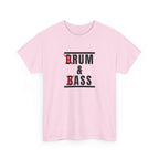 Drum and Bass T-Shirt - Funny Drummer Graphic Tee Rum & Ass Music Shirt