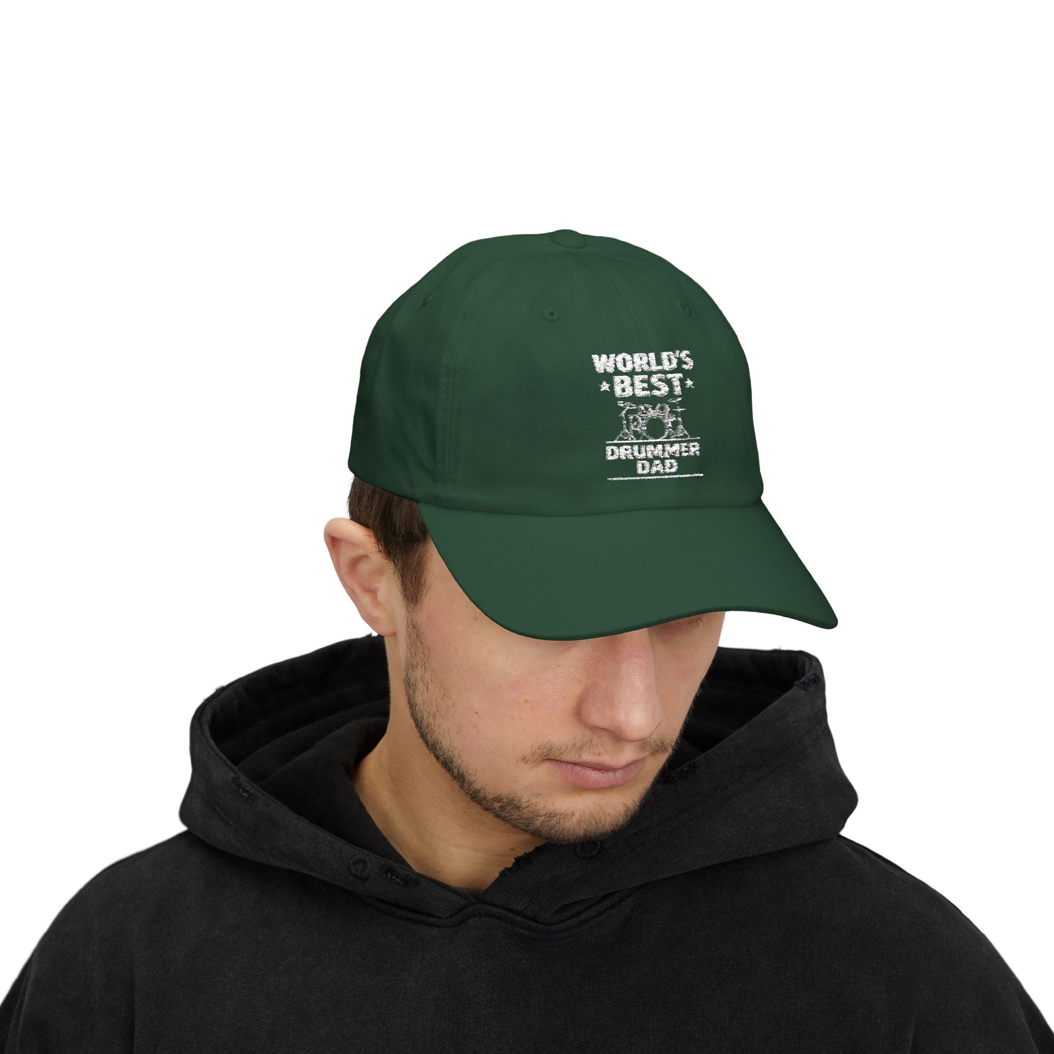 World's Best Drummer Dad Hat - Drumming Gift for Dad, Drummer Father's Day Cap