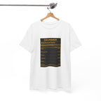 Drummer Nutritional Facts T-Shirt – Drummer Gift Shirt, Percussion Player Tee