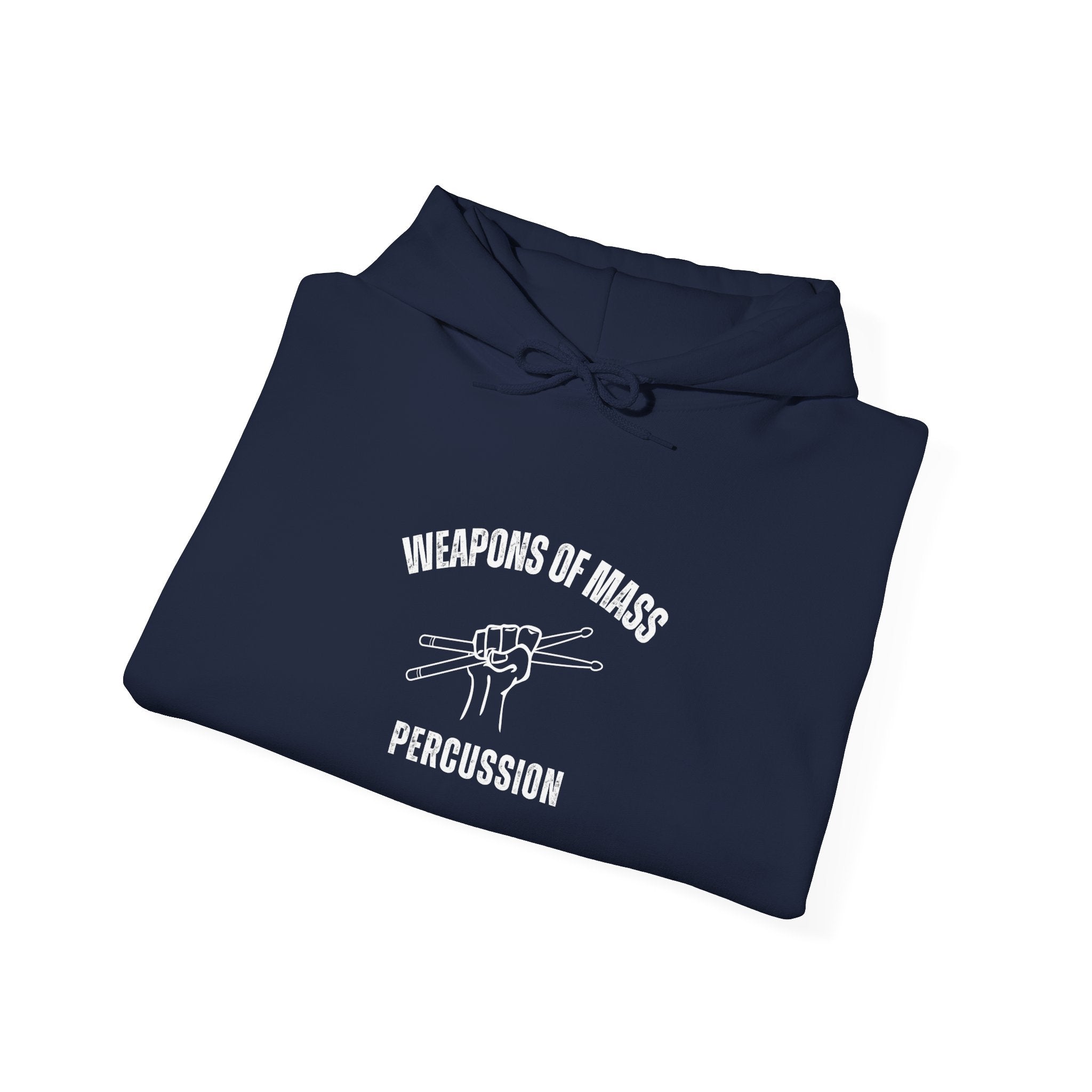 Weapons of Mass Percussion Hoodie - Drummer Sweatshirt Music Rhythm Pullover