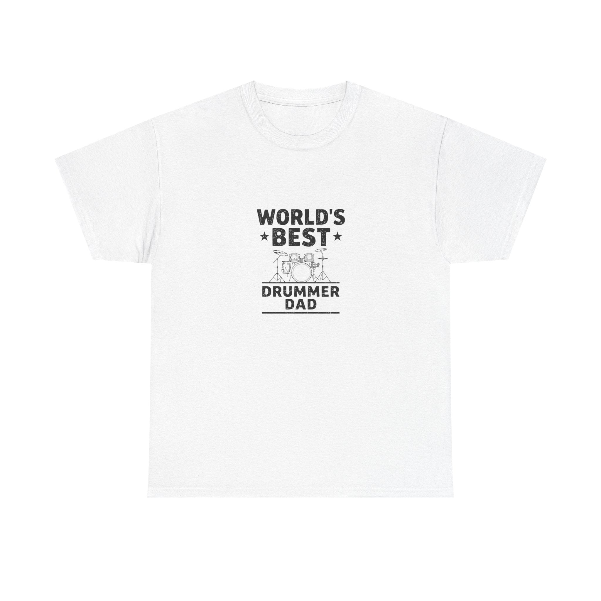 World's Best Drummer Dad T-Shirt - Drumming Gift for Dad