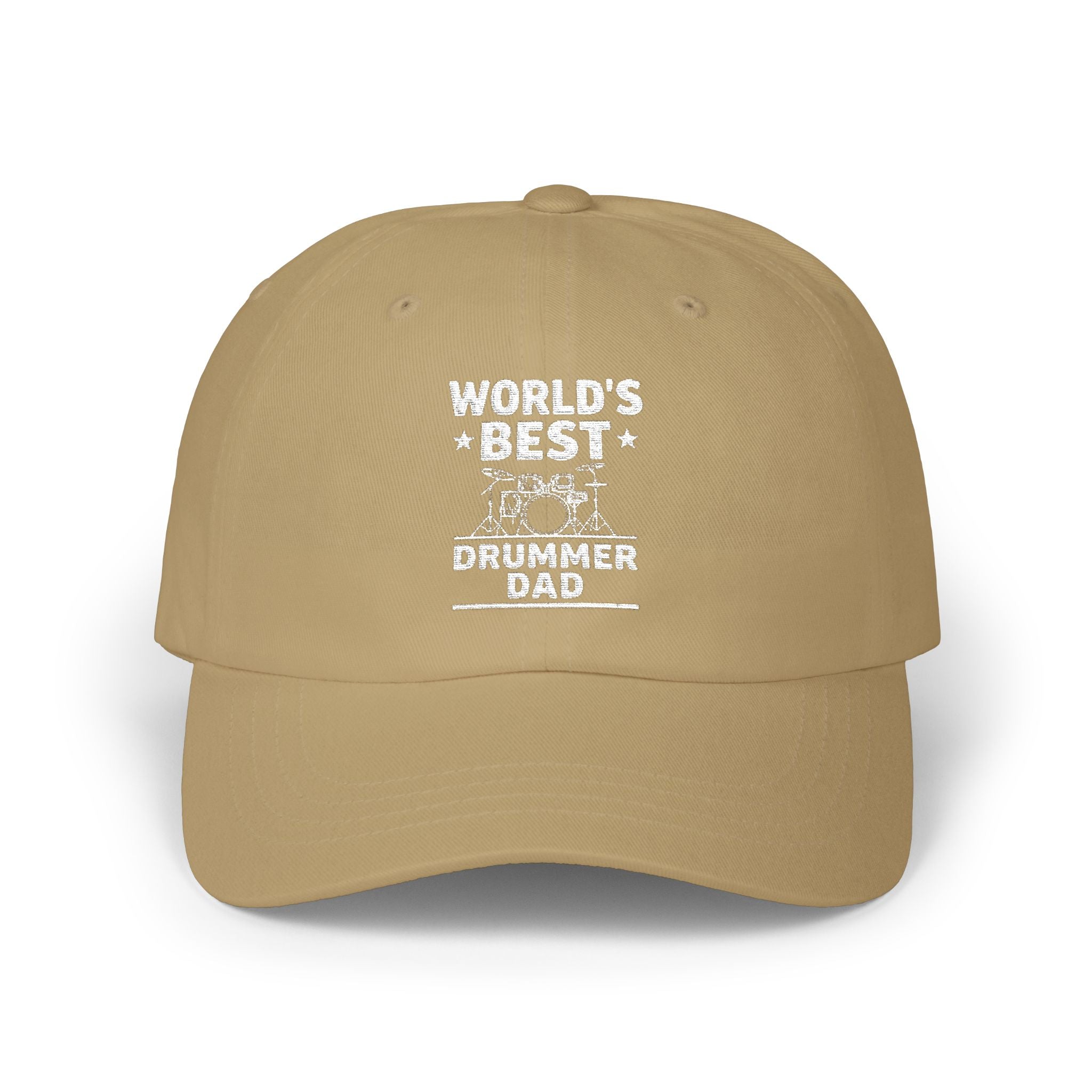 World's Best Drummer Dad Hat - Drumming Gift for Dad, Drummer Father's Day Cap