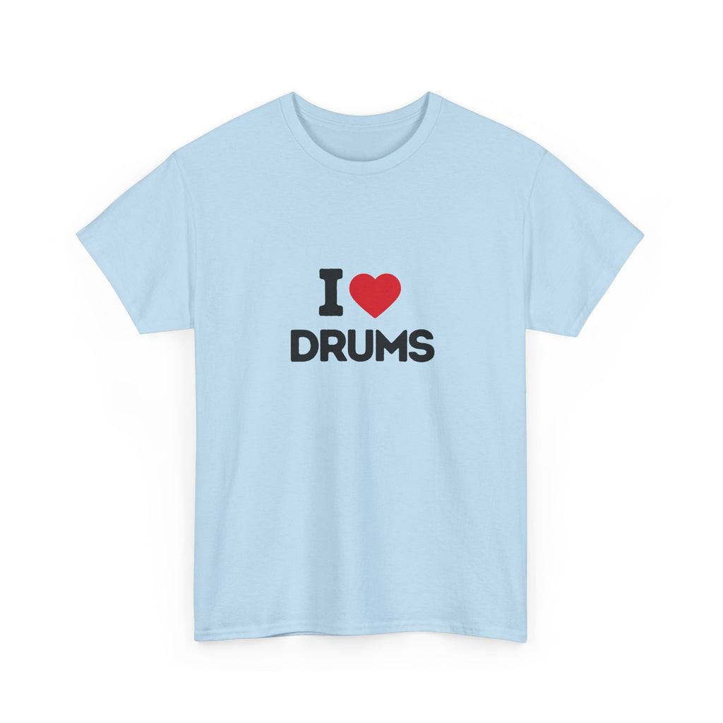 I Heart Drums T-Shirt, Funny Drummer Gift Shirt, Drumming Lover Tee, Gift for Drummer, Percussion Music Shirt, Drum Player Gift Idea