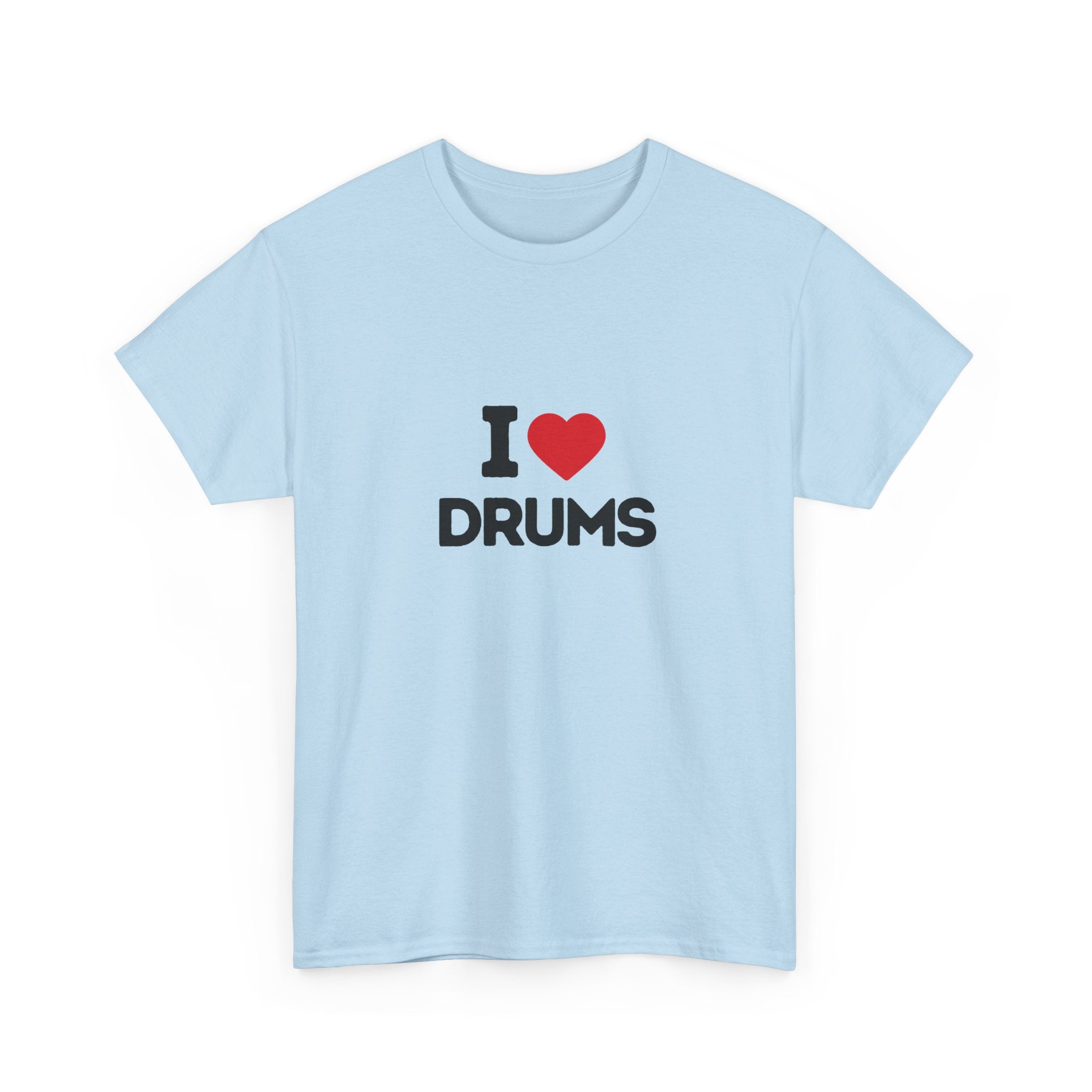 I Heart Drums T-Shirt, Funny Drummer Gift Shirt, Drumming Lover Tee, Gift for Drummer, Percussion Music Shirt, Drum Player Gift Idea