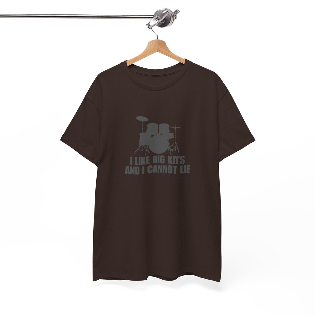 I Like Big Kits and I Cannot Lie T-Shirt - Funny Drummer Graphic Tee Music Shirt