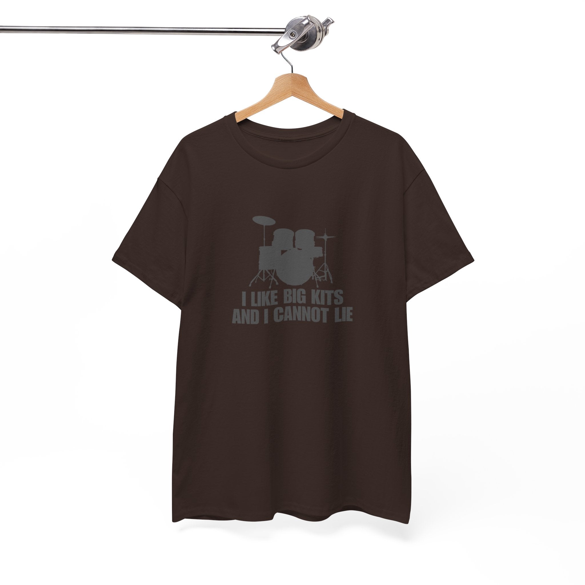 I Like Big Kits and I Cannot Lie T-Shirt - Funny Drummer Graphic Tee Music Shirt