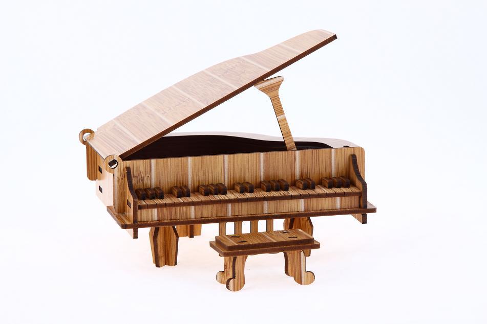 3D Musical Instrument Puzzle – Creative Wooden Model Kit