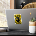 I'll Be In The Basement Drummer Sticker – Drum Player Sticker, Drumming Humor Sticker