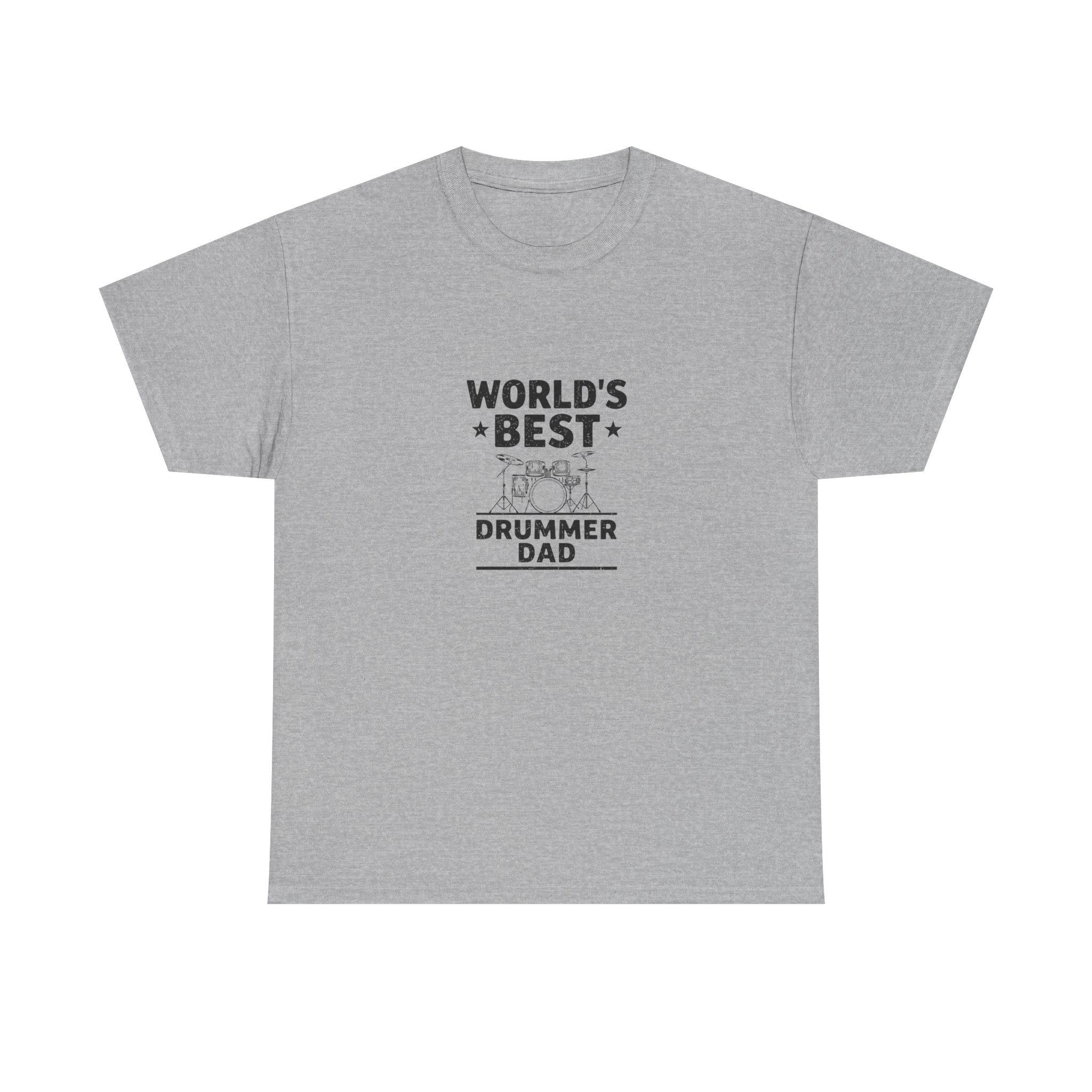 World's Best Drummer Dad T-Shirt - Drumming Gift for Dad