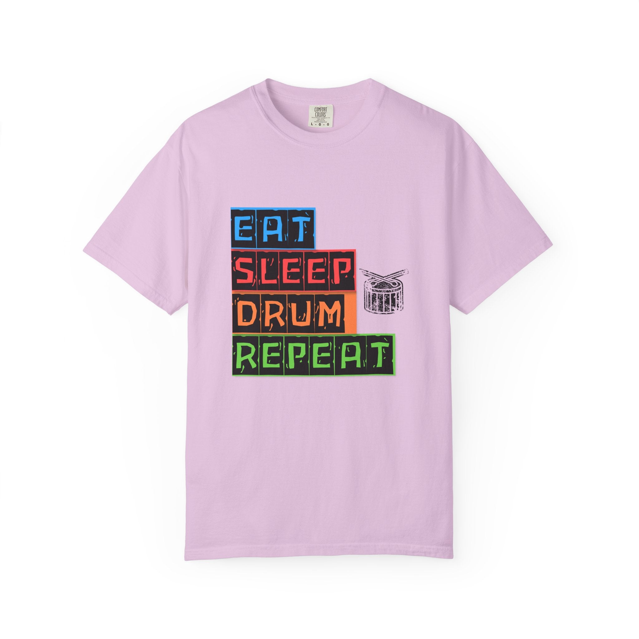 Eat Sleep Drum Repeat T-Shirt - Drummer Graphic Tee