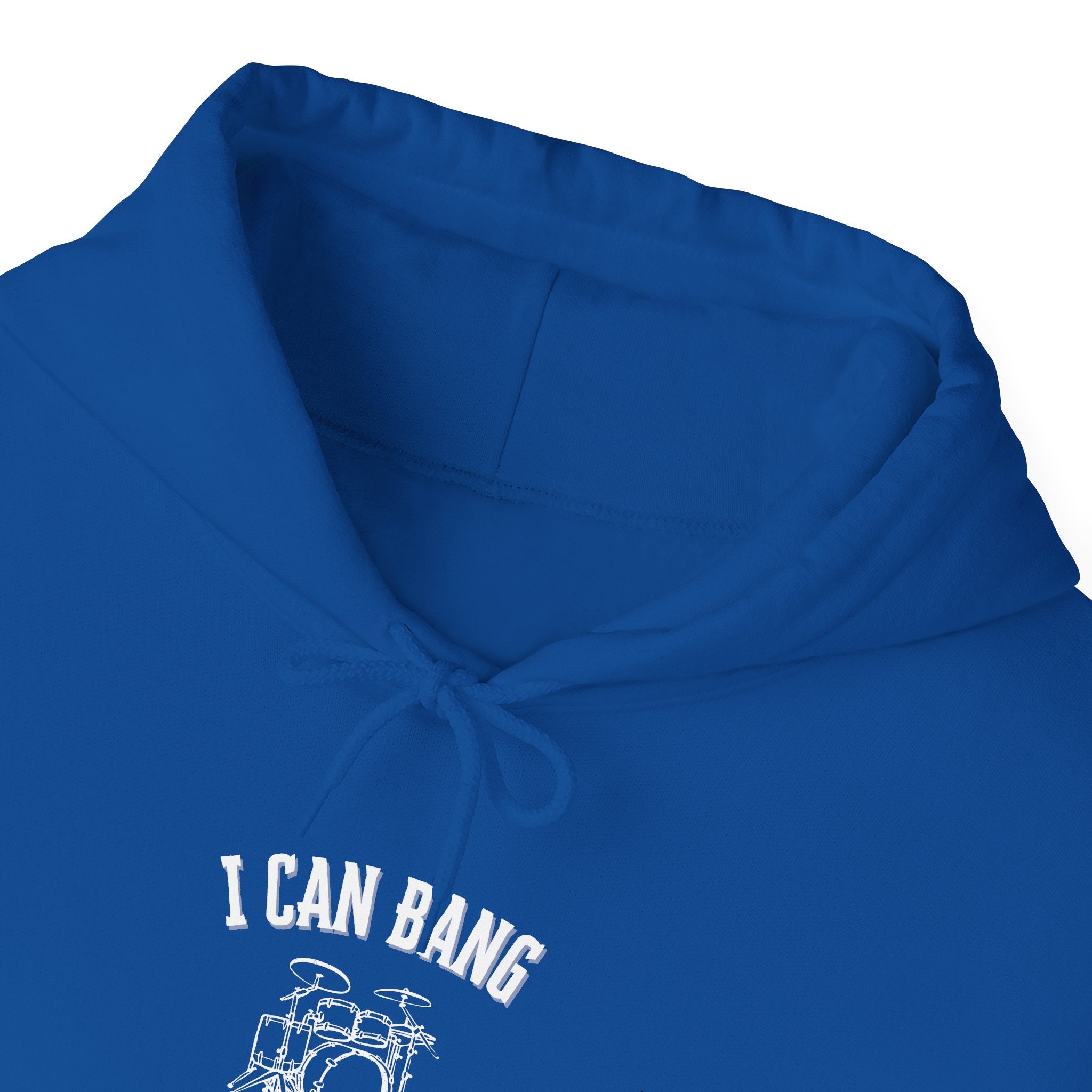 I Can Bang All Night Hoodie - Vintage Drum Set Sweatshirt for Drummers