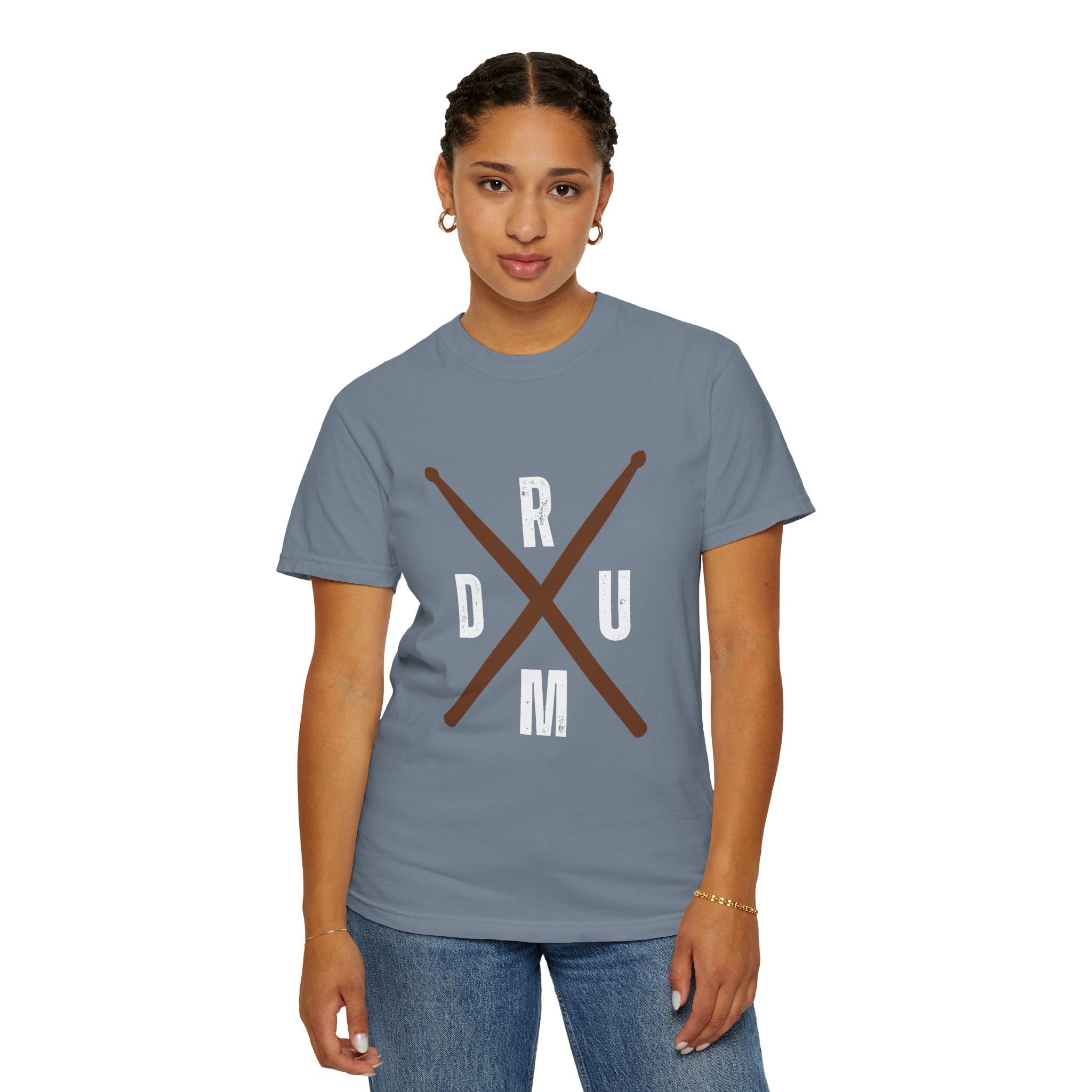 Drumstick Cross T-Shirt - Drummer Graphic Tee