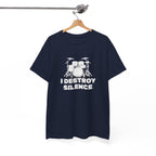 I Destroy Silence T-Shirt - Drummer Graphic Tee Drum Kit Music Shirt