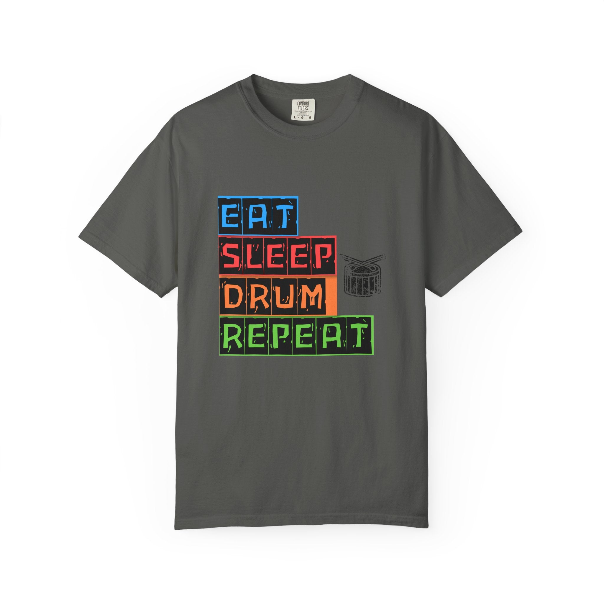 Eat Sleep Drum Repeat T-Shirt - Drummer Graphic Tee