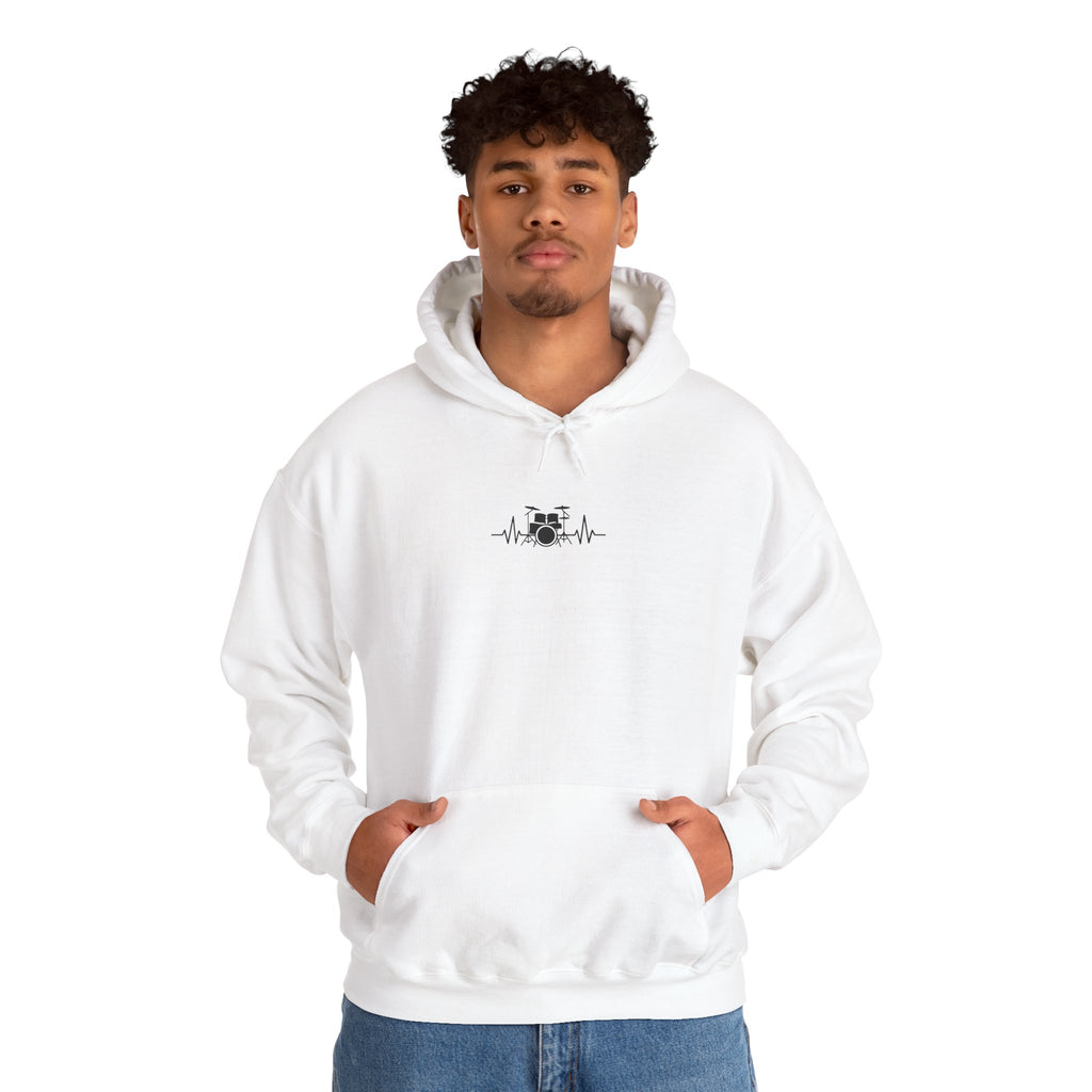 Drummer Heartbeat Lifeline Hoodie - Drummer’s Life Line Sweatshirt