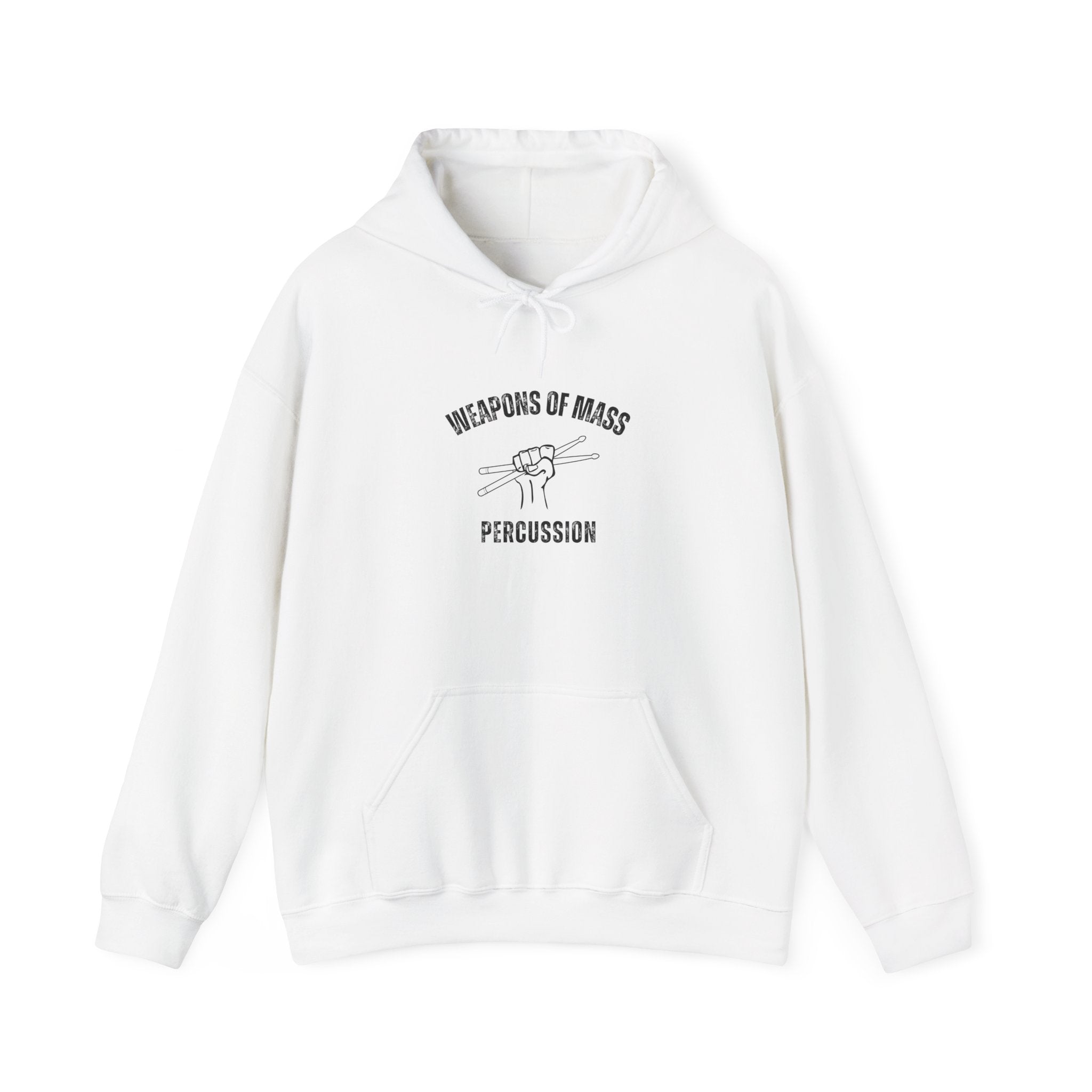 Weapons of Mass Percussion Hoodie - Drummer Sweatshirt Music Rhythm Pullover
