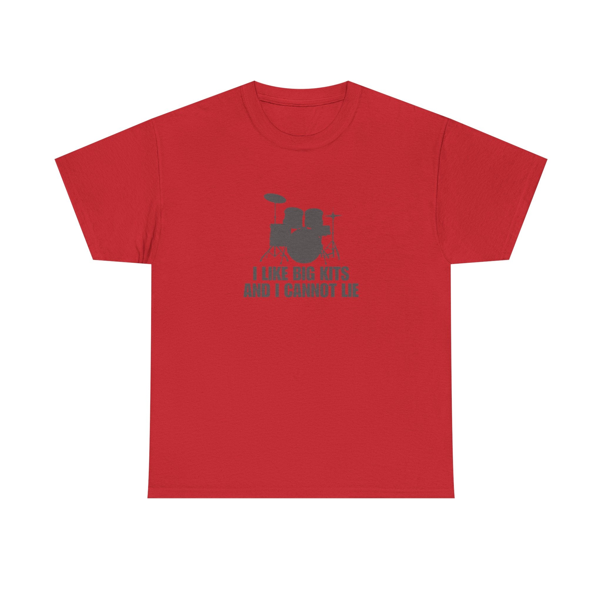 I Like Big Kits and I Cannot Lie T-Shirt - Funny Drummer Graphic Tee Music Shirt