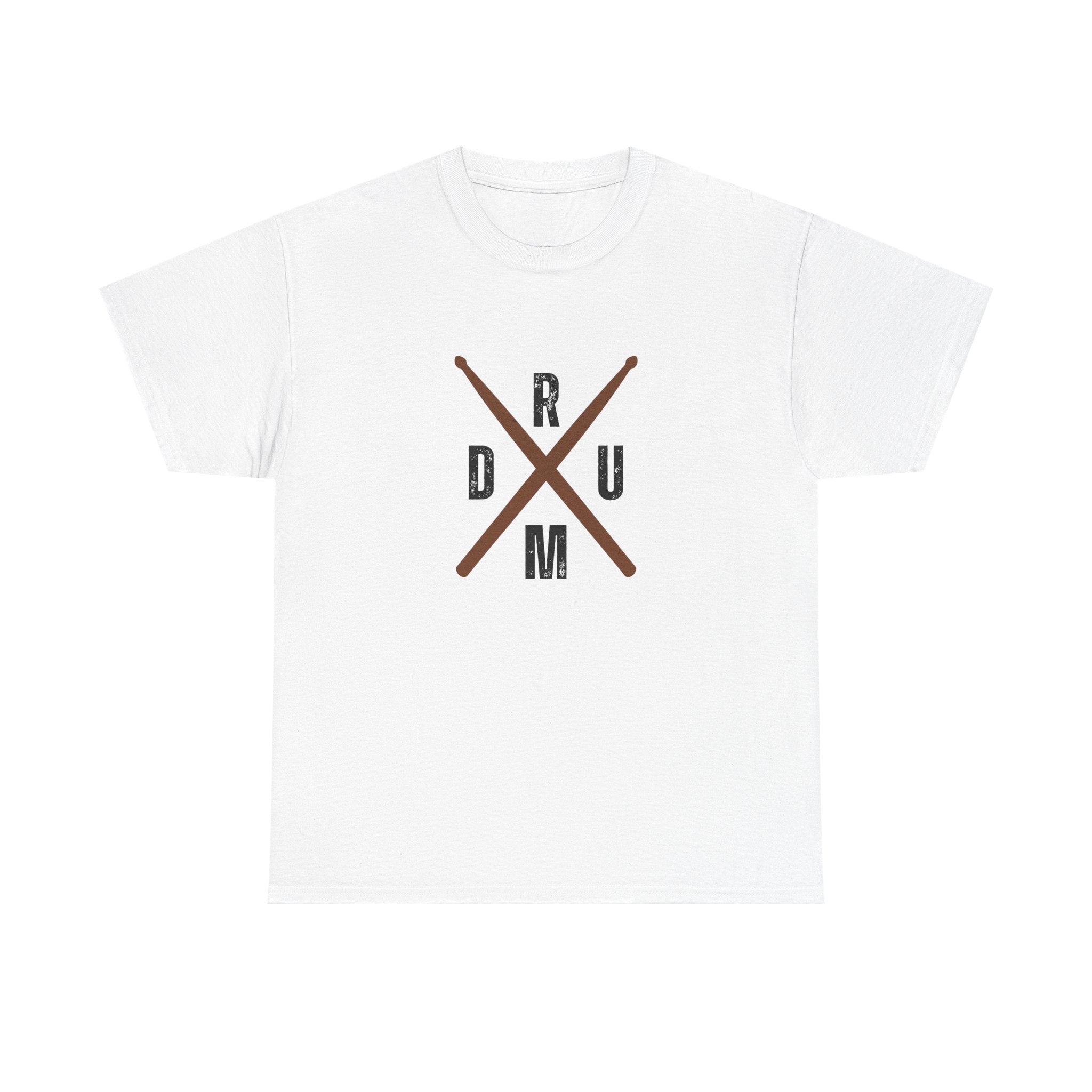 Drumsticks Crossed T-Shirt - Drummer Graphic Tee Drum Musician Shirt