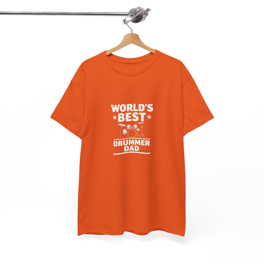 World's Best Drummer Dad T-Shirt - Drumming Gift for Dad