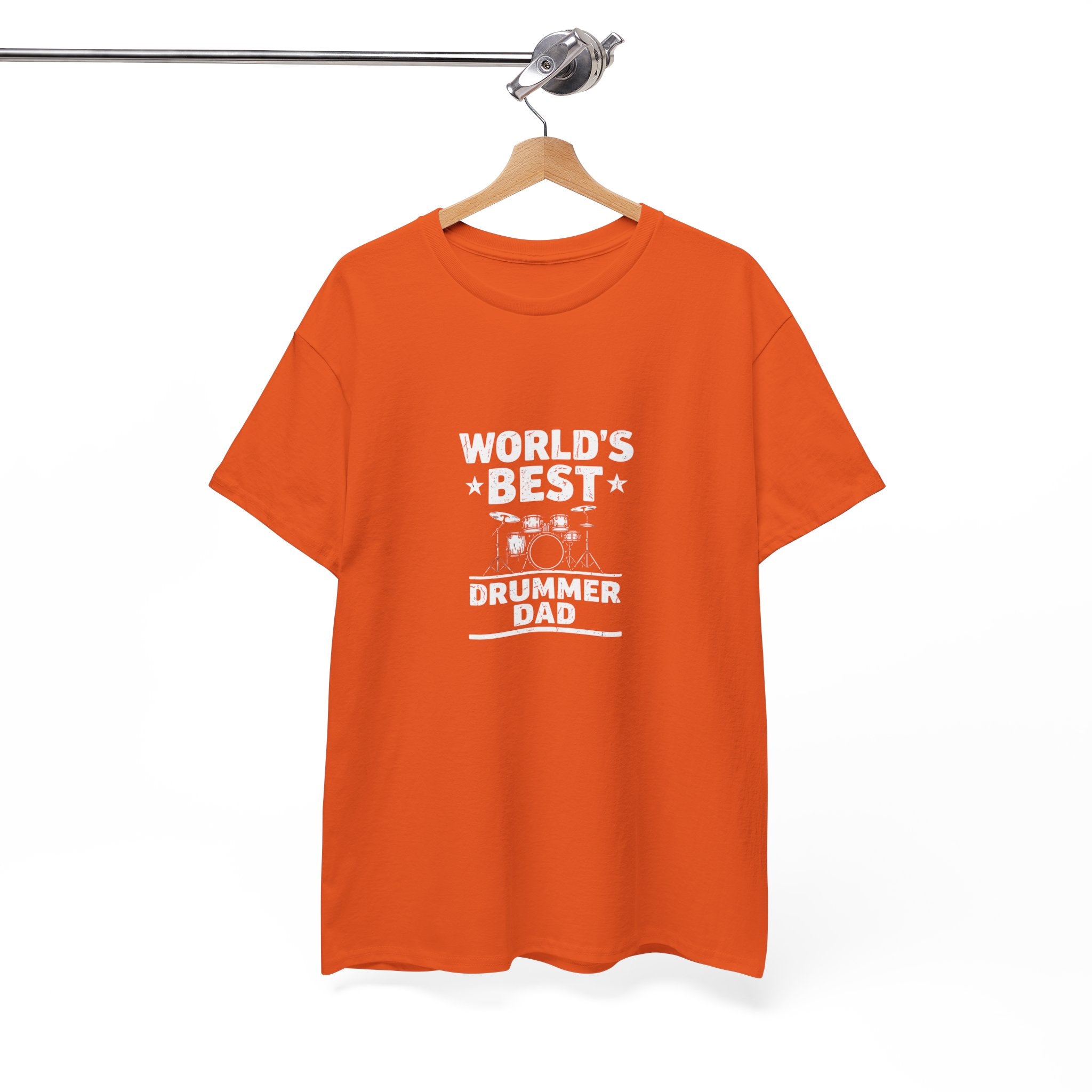 World's Best Drummer Dad T-Shirt - Drumming Gift for Dad