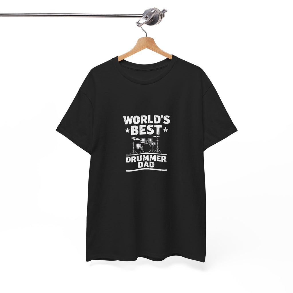 World's Best Drummer Dad T-Shirt - Drumming Gift for Dad