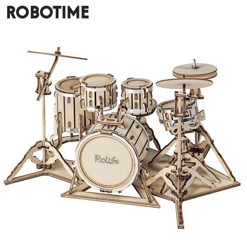 3D Musical Instrument Puzzle – Creative Wooden Model Kit
