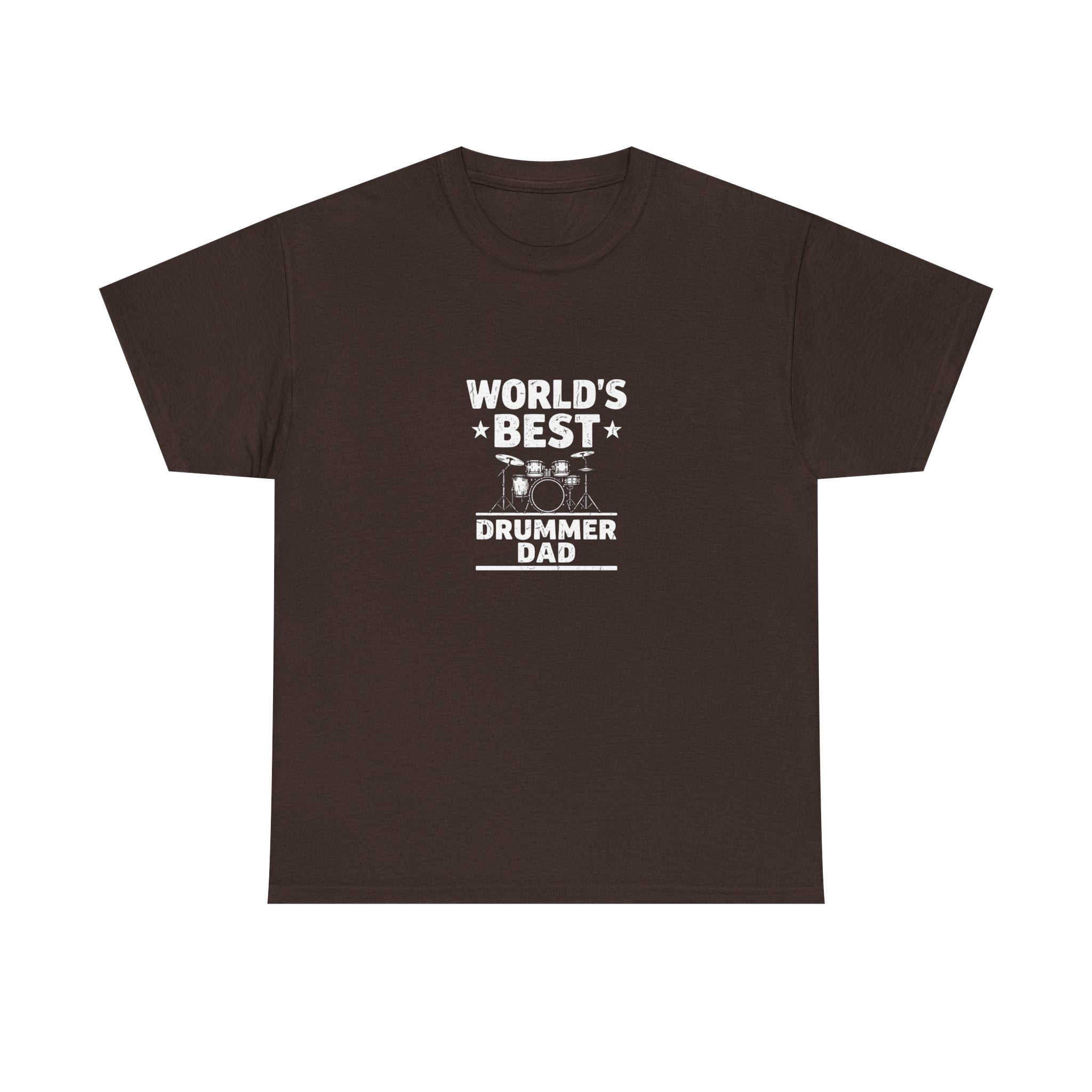 World's Best Drummer Dad T-Shirt - Drumming Gift for Dad