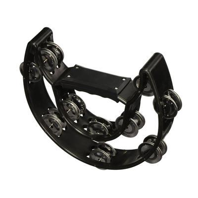 Half-Moon Tambourine with Double Row Jingles – Easy Grip