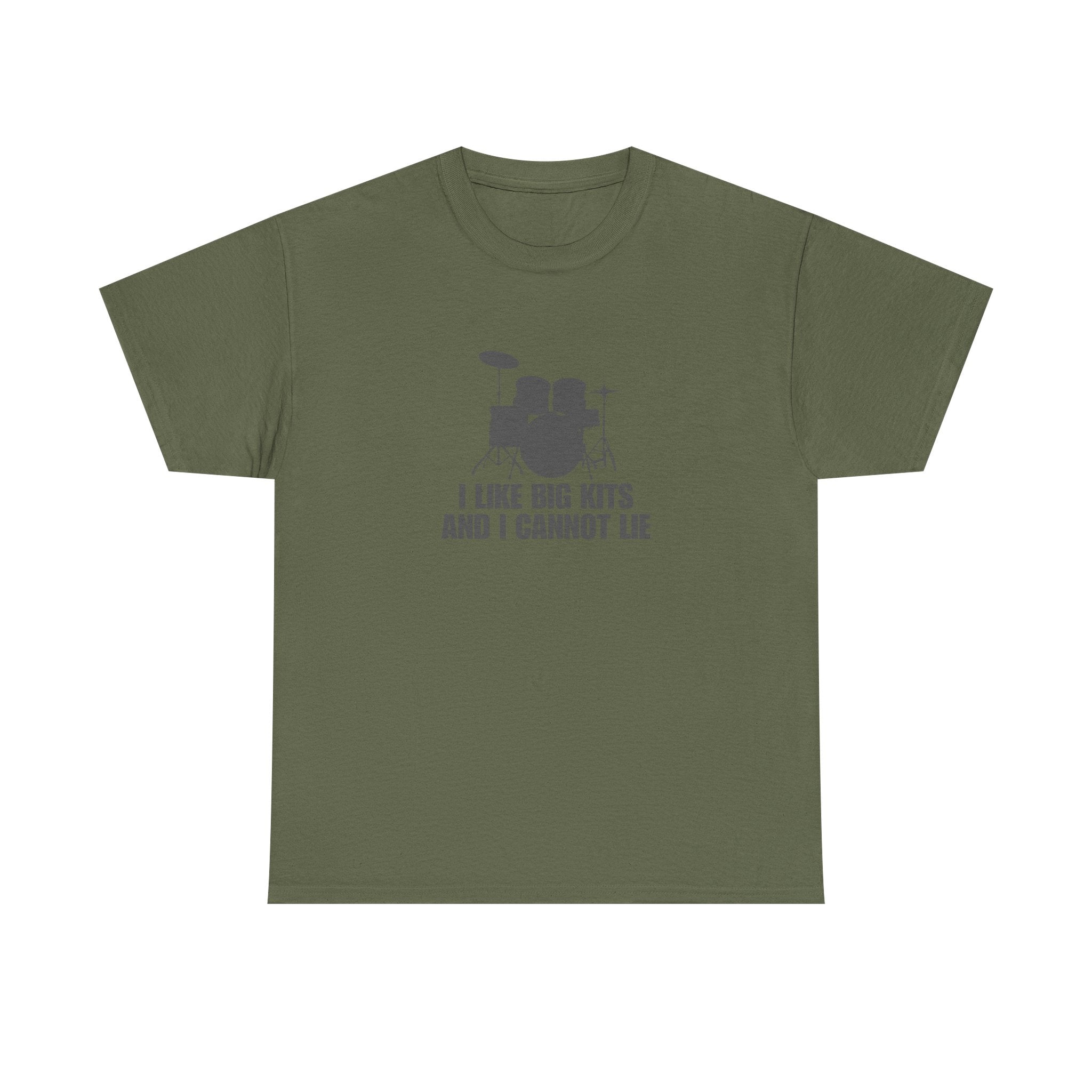 I Like Big Kits and I Cannot Lie T-Shirt - Funny Drummer Graphic Tee Music Shirt