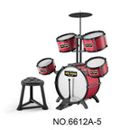 Kids Drum Set – Beginner Percussion Drum Kit with Stool for Early Music Learning