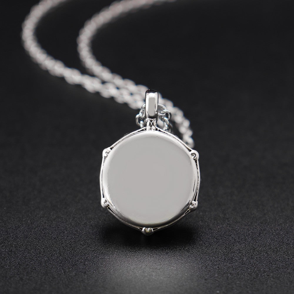 Titanium Steel Drumstick Necklace – Percussion Music Pendant