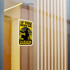 I'll Be In The Basement Drummer Sticker – Drum Player Sticker, Drumming Humor Sticker