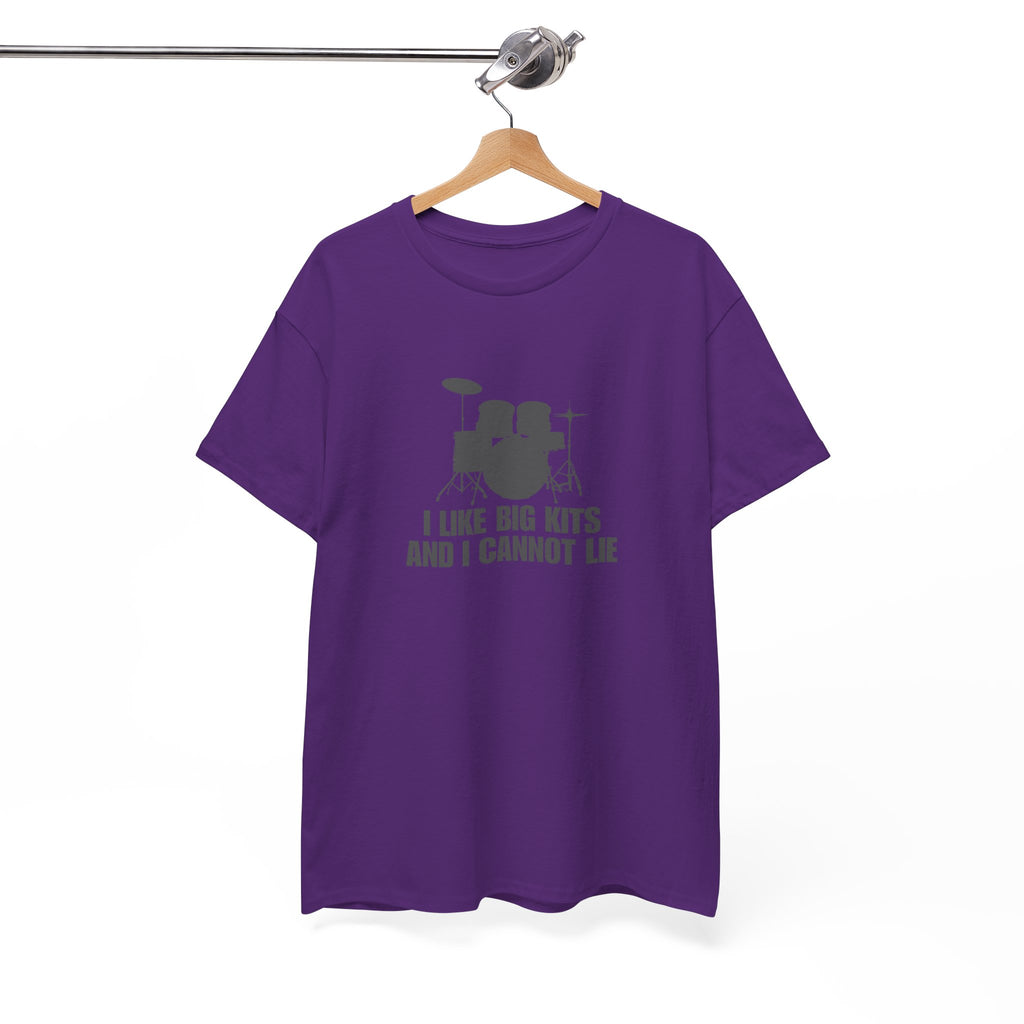 I Like Big Kits and I Cannot Lie T-Shirt - Funny Drummer Graphic Tee Music Shirt