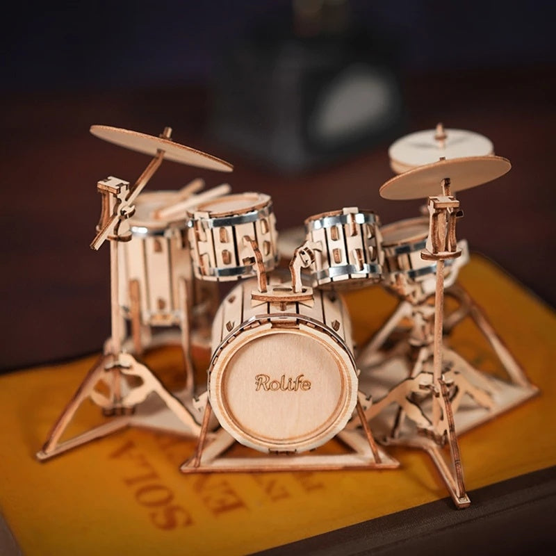 3D Musical Instrument Puzzle – Creative Wooden Model Kit