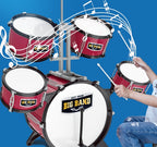Kids Drum Set – Beginner Percussion Drum Kit with Stool for Early Music Learning