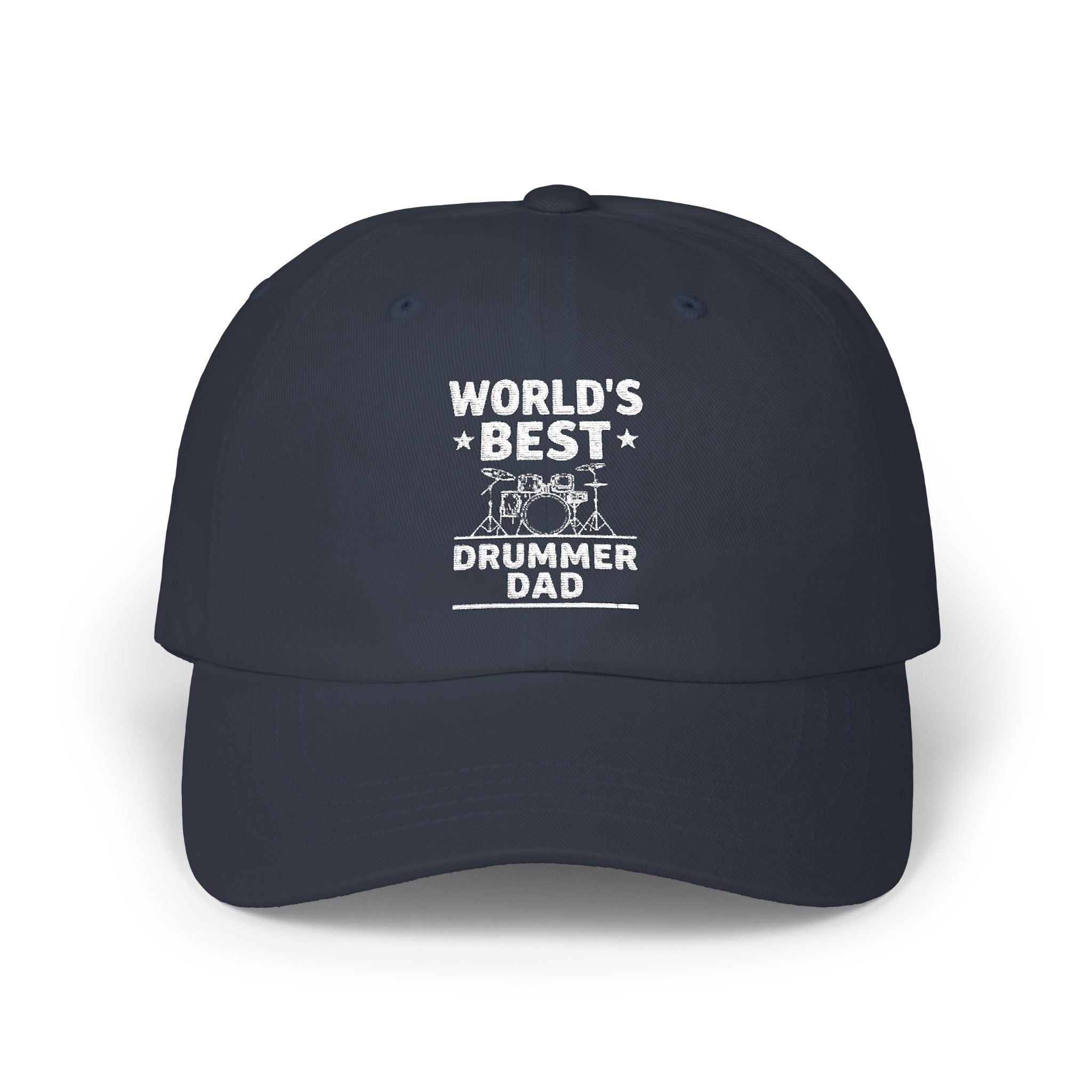 World's Best Drummer Dad Hat - Drumming Gift for Dad, Drummer Father's Day Cap