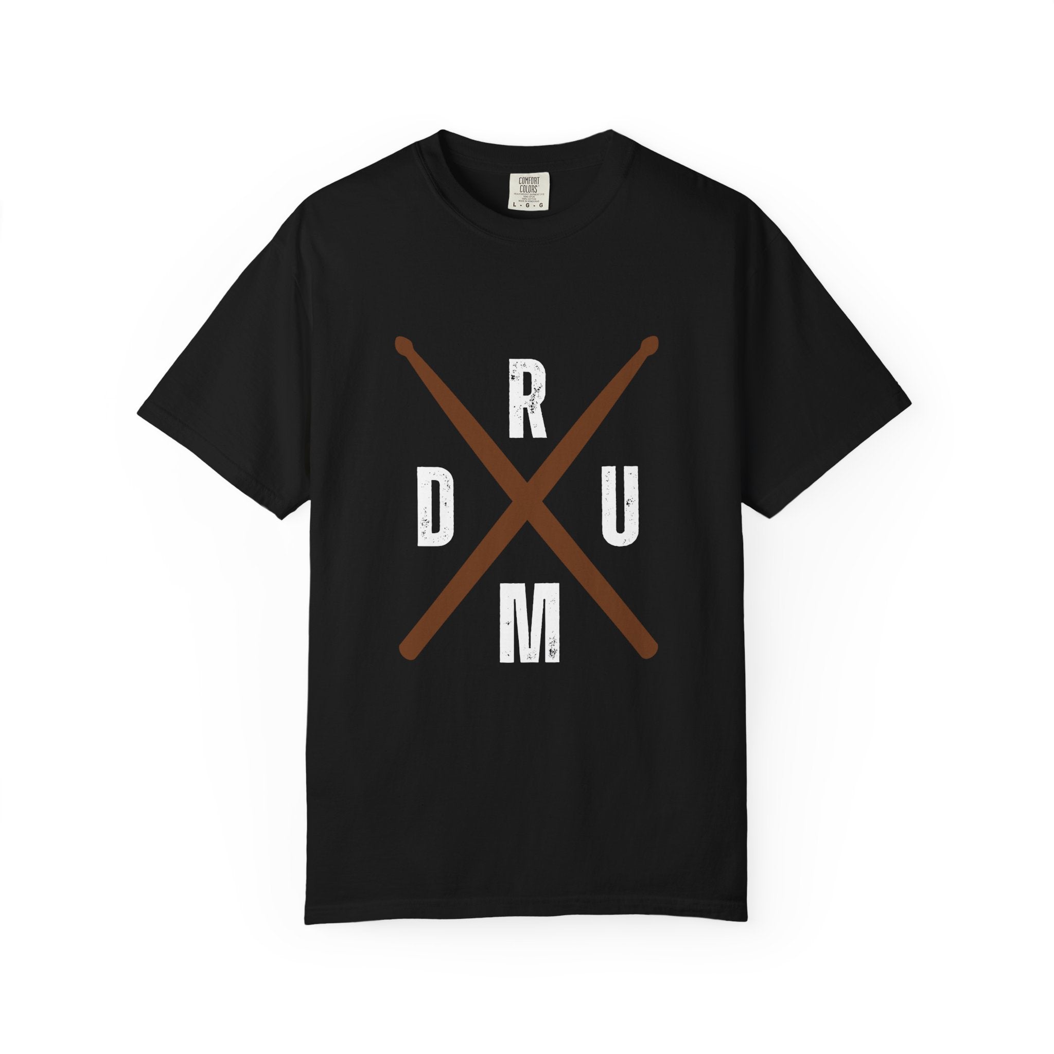 Drumstick Cross T-Shirt - Drummer Graphic Tee