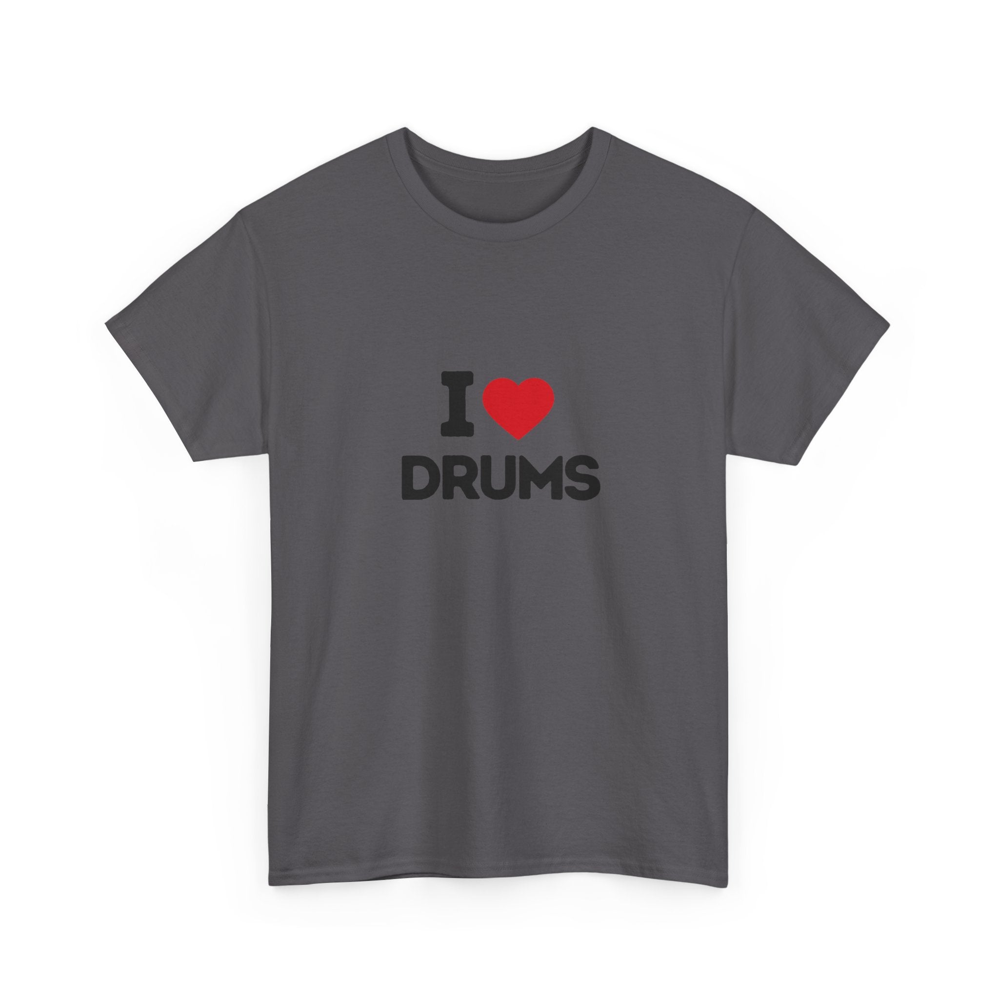 I Heart Drums T-Shirt, Funny Drummer Gift Shirt, Drumming Lover Tee, Gift for Drummer, Percussion Music Shirt, Drum Player Gift Idea