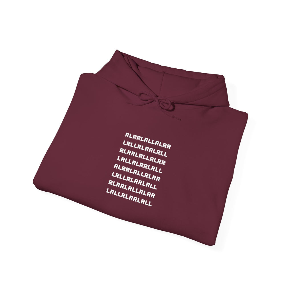 Paradiddle Rudiment Hoodie - Minimal Drummer Sweatshirt Drum Pattern Pullover
